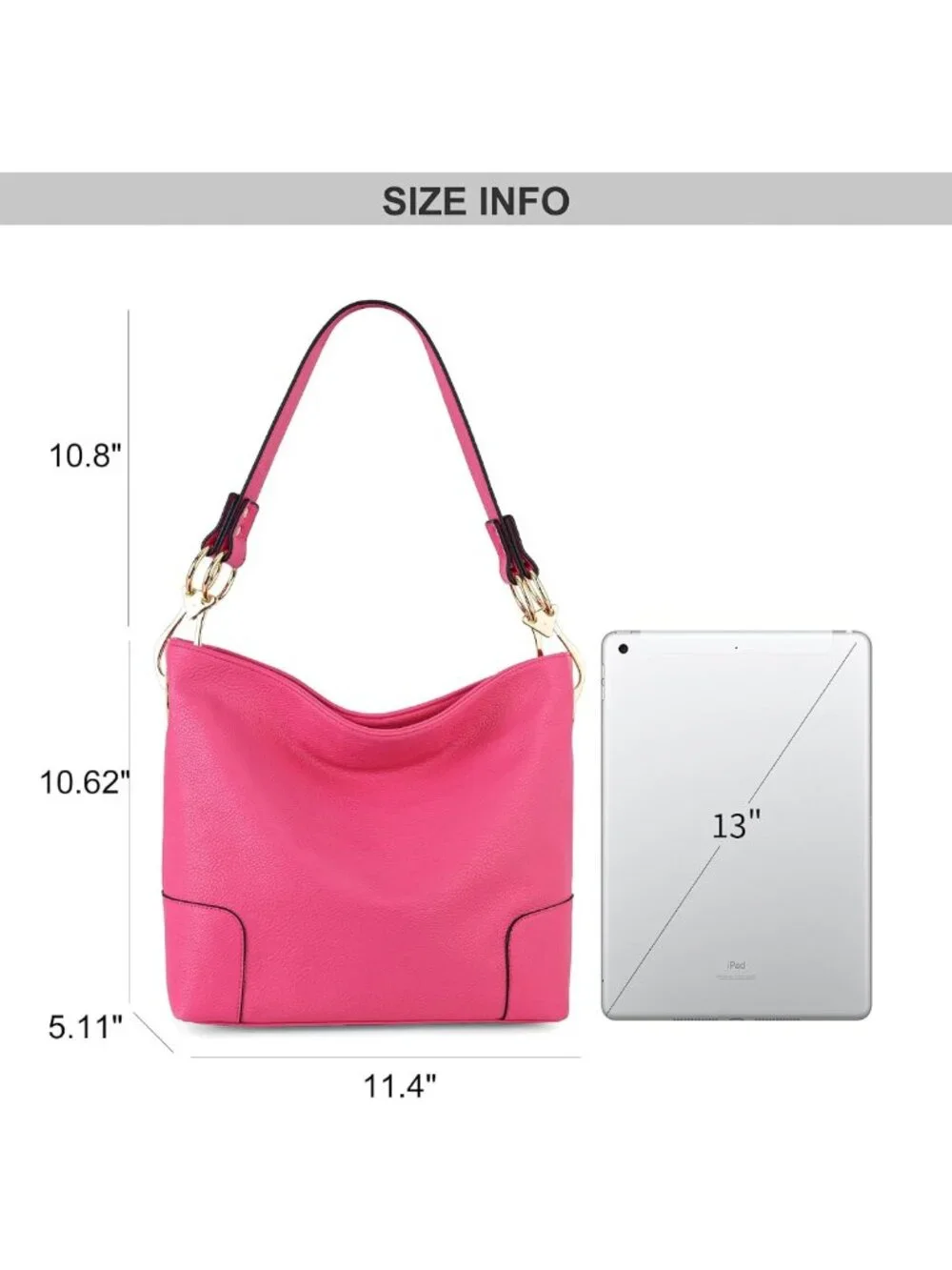 Stylish Hobo Bag for Women | Top Handle Satchel Shoulder Purse & Bucket Handbag